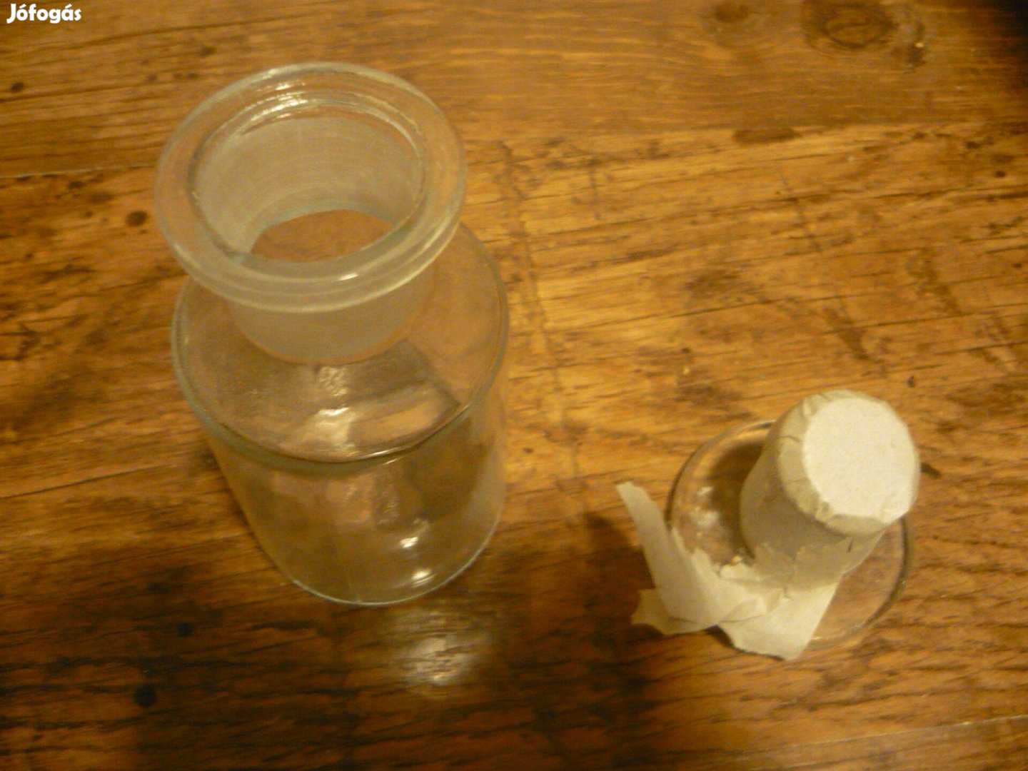 Ételmintás üveg üvegdugóval - 100 ml - 50 db