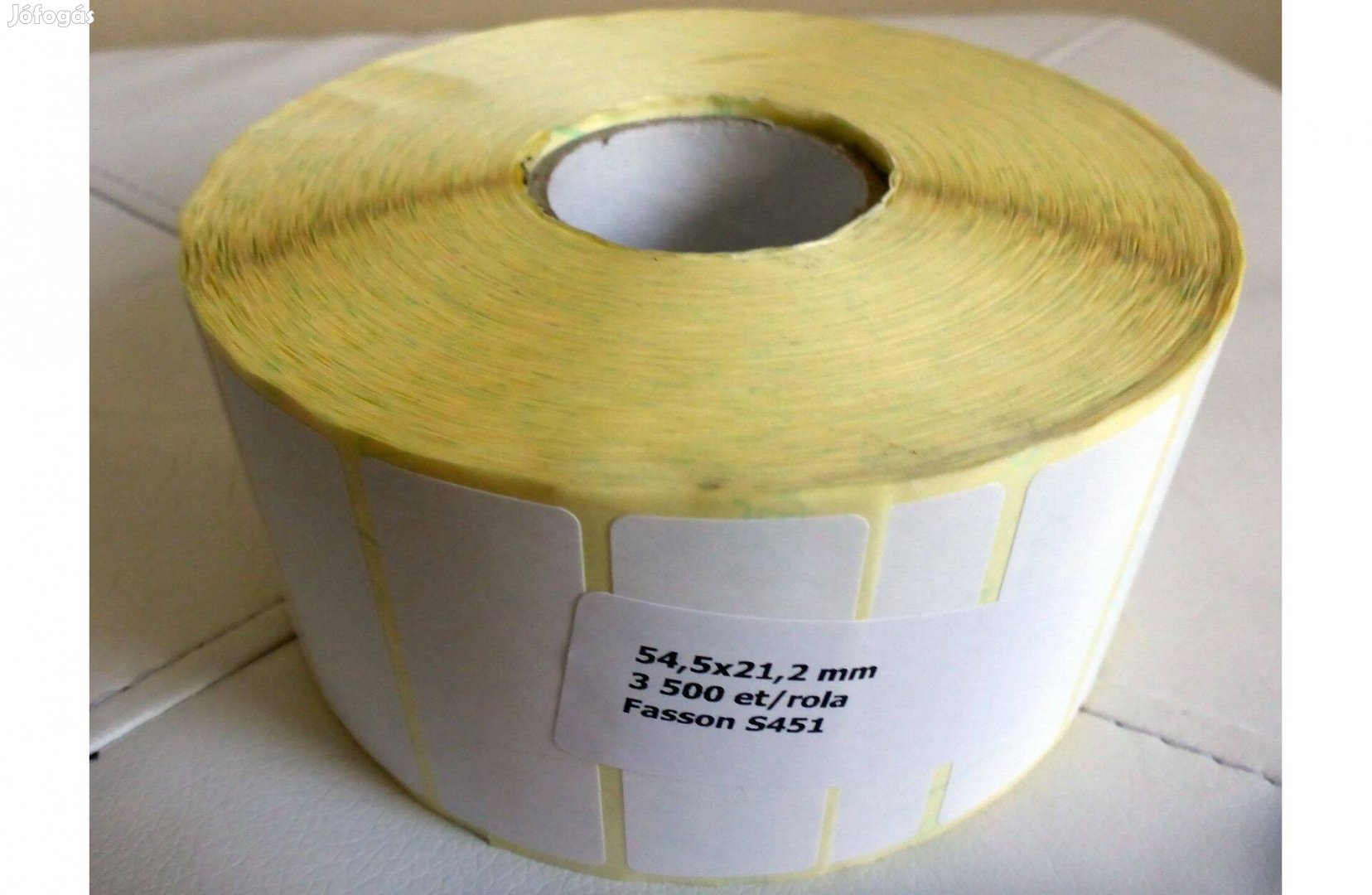Etikett nyomtatható öntapadós papír cimke 54.5x21.2mm 3500db/tekercs