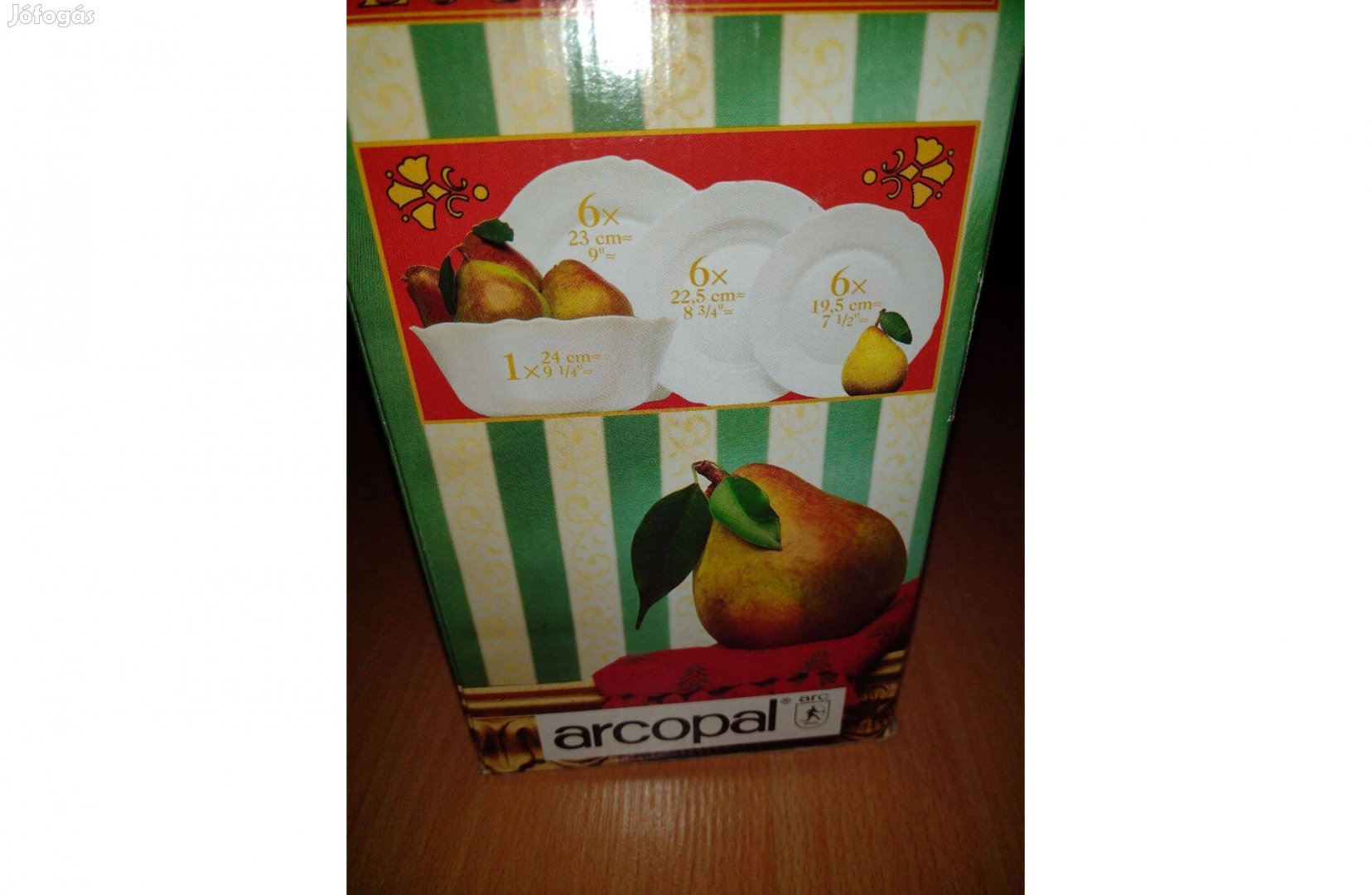 Étkészlet tányér fehér új - Louis XV