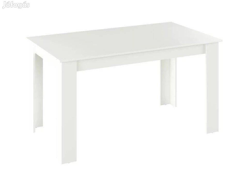 Étkezőasztal Fehér színben 140x80 cm Kiváló minőség Kedvezőáron!