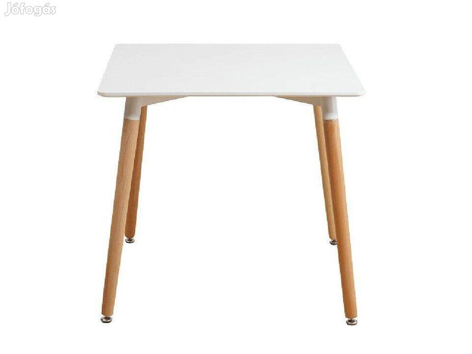 Étkezőasztal Modern design 70x70 cm MDF/Fa Fehér/Bükk színben!