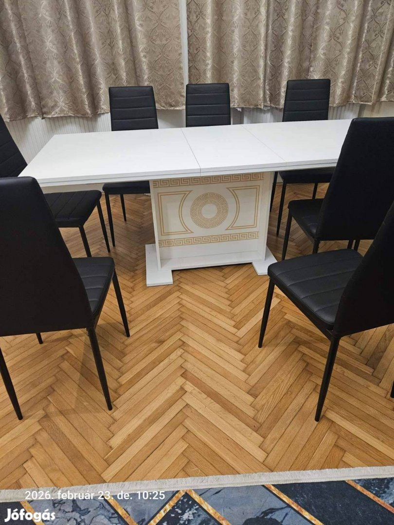Étkezőasztal bővíthető 6-8főszékekkel