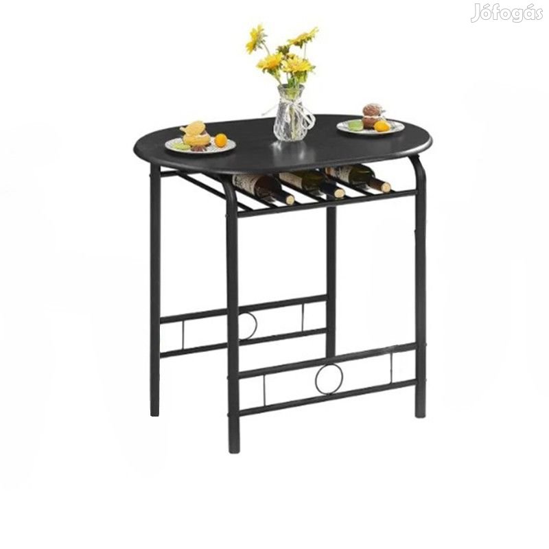 Étkezőasztal fekete BC FUR-201-1