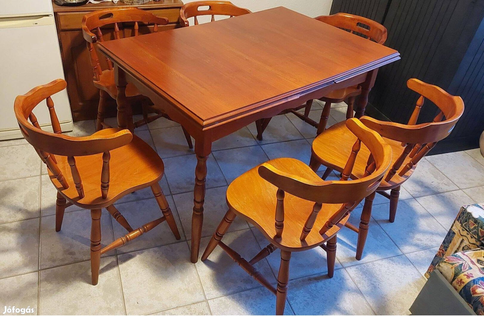 Étkezőgarnitúra 6 székkel