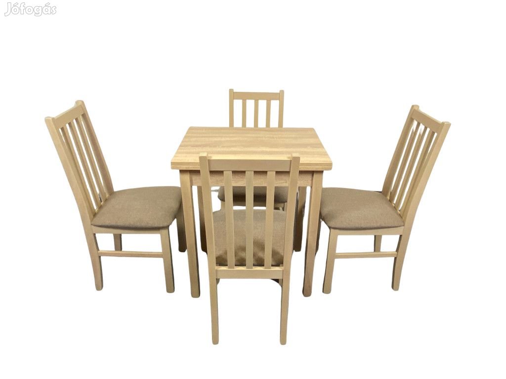 Étkezőgarnitúra asztal4db szék sonoma T9019