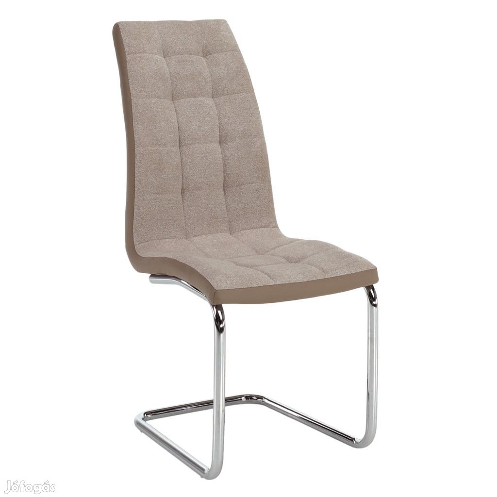 Étkezőszék, bézs/króm, SALOMA NEW