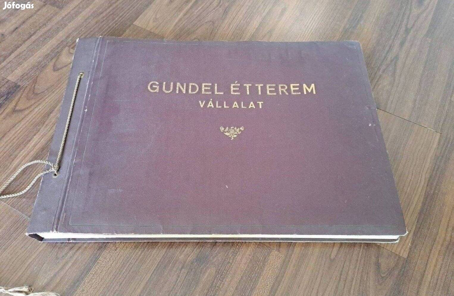 Étteremi vendégkönyv Gundel