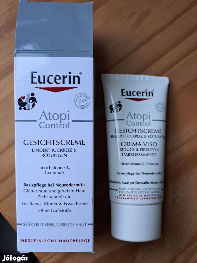Eucerin Atopicontrol arckrém 50 ml, atópia, száraz bőr, neurodermitis