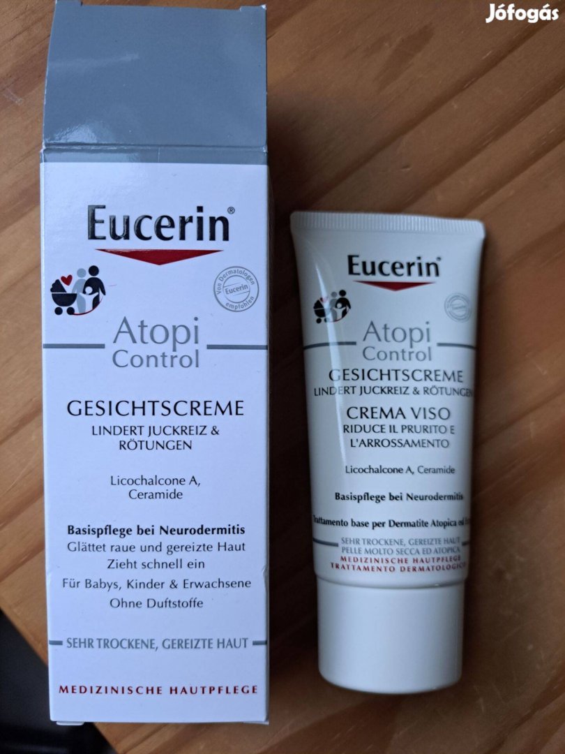 Eucerin Atopicontrol arckrém 50 ml, atópia, száraz bőr, neurodermitis