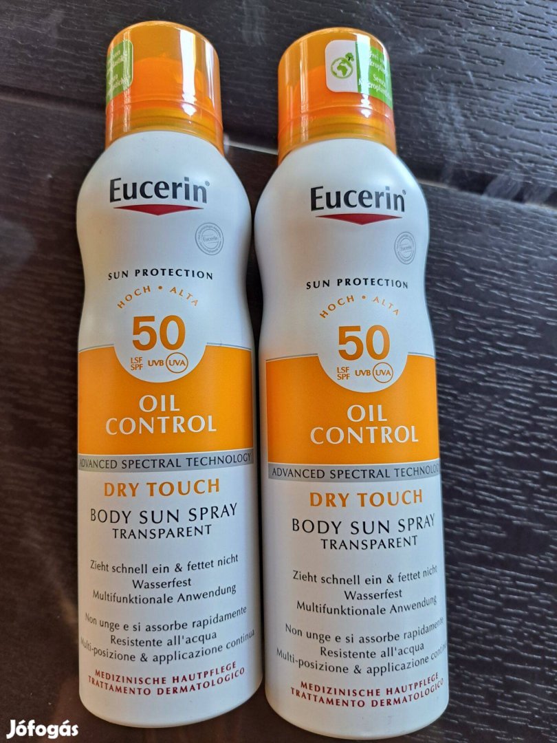 Eucerin Oil Dry Touch Control Body Sun Spray, 200 ml, nap spray