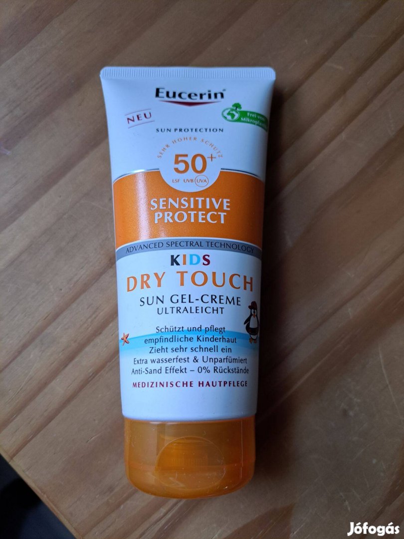 Eucerin Sun Kids Sensitive Protect Dry Touch gyermek napozó gél-krém