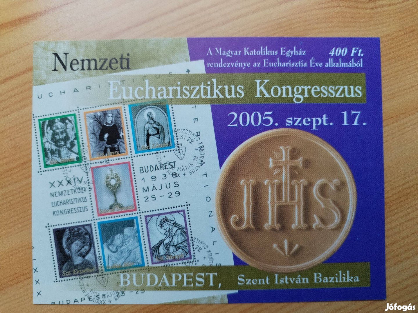 Eucharisztikus Kongresszus sorszámozot emlékív 2005-ös