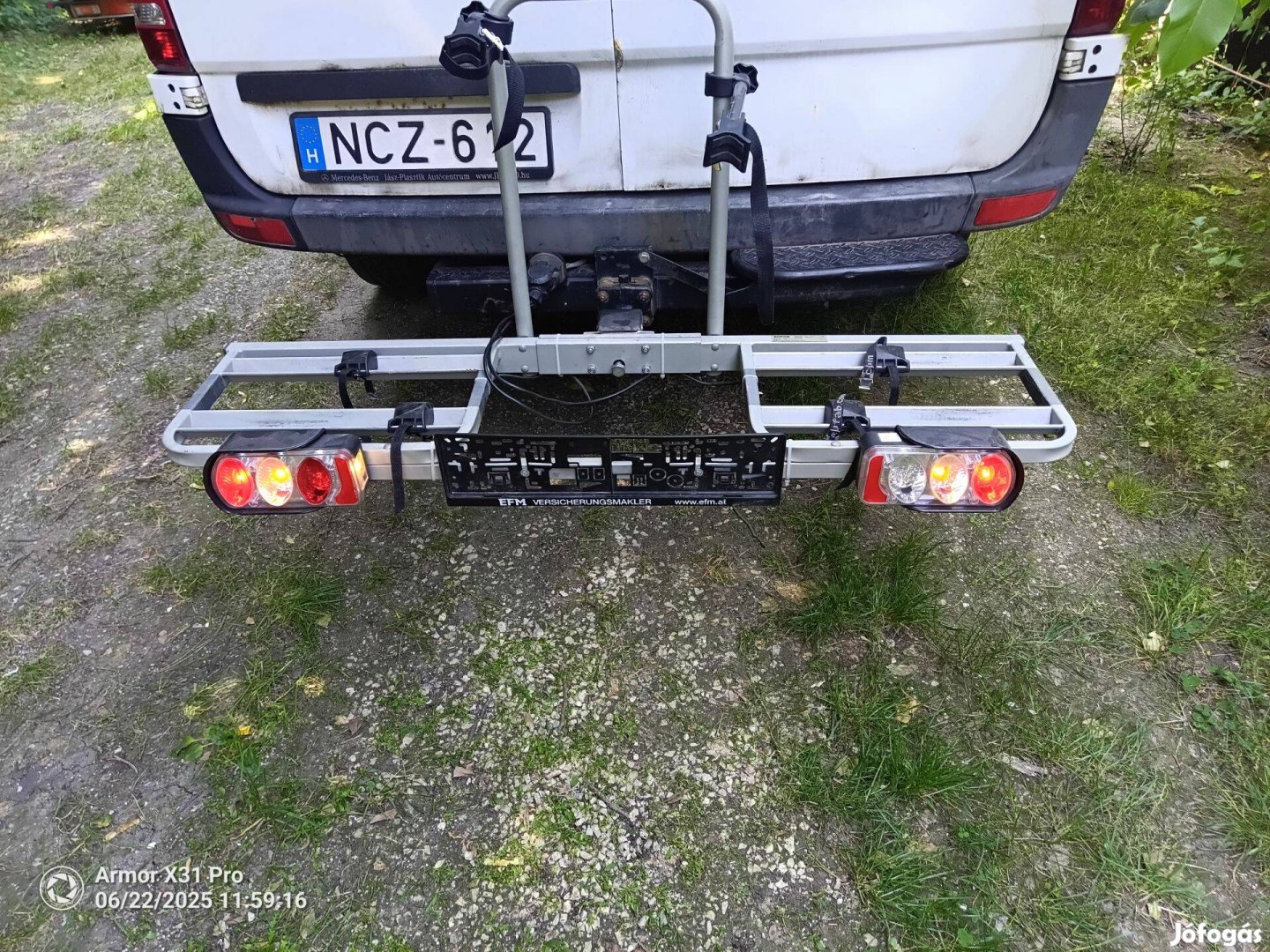 Eufab kerékpár szállító vonóhorog