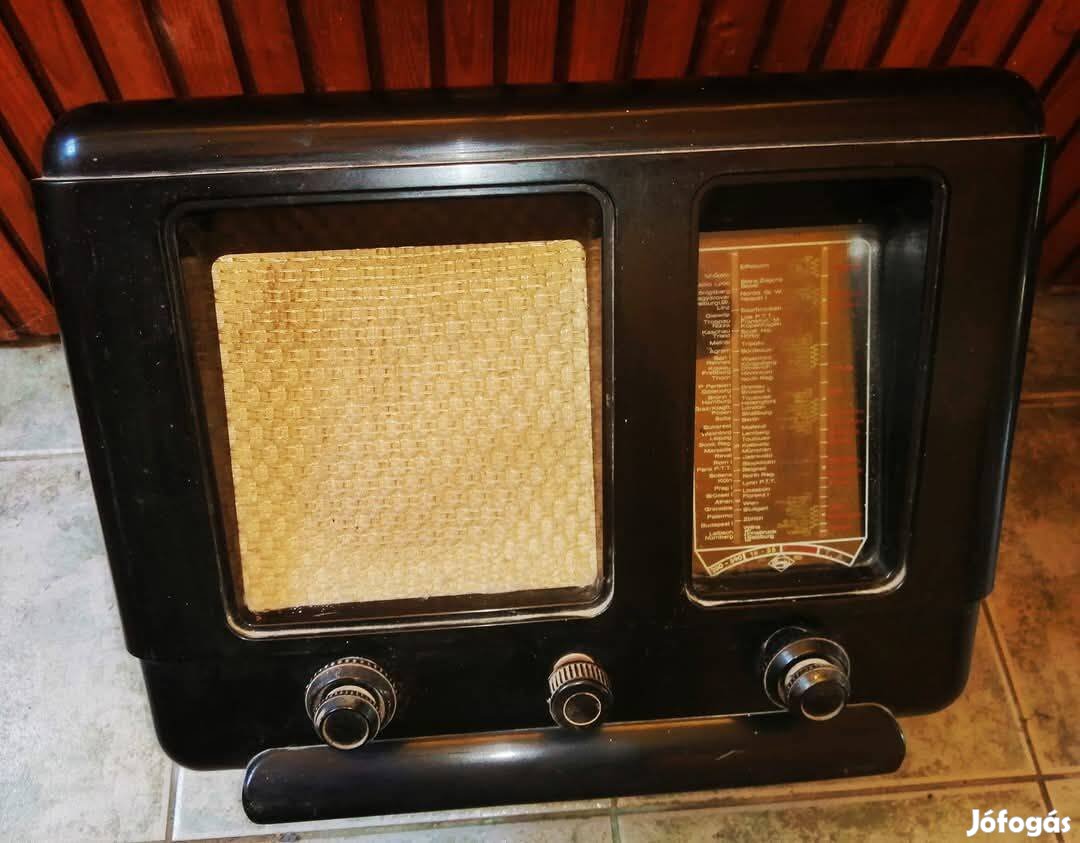 Eumig 430 Wb rádió 1939.,Lorenz rádió 1951 Szép Fellelt állapotban