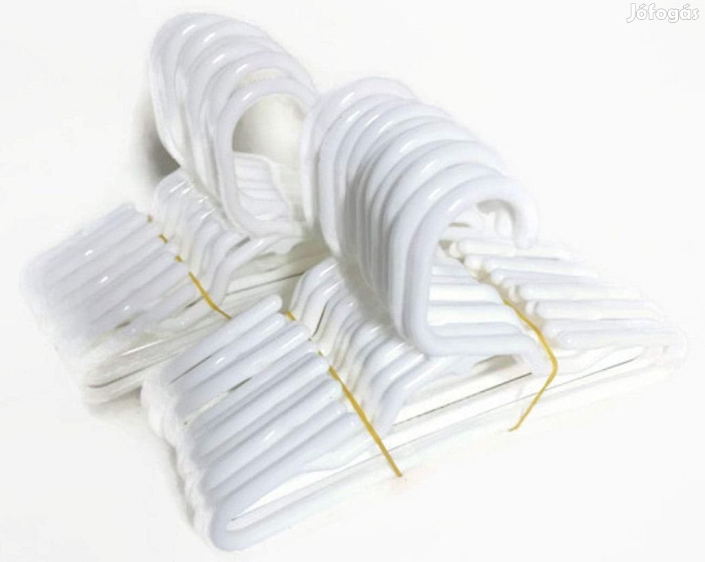 Euret 24db fehér vállfa-műanyag, OUTLET termék