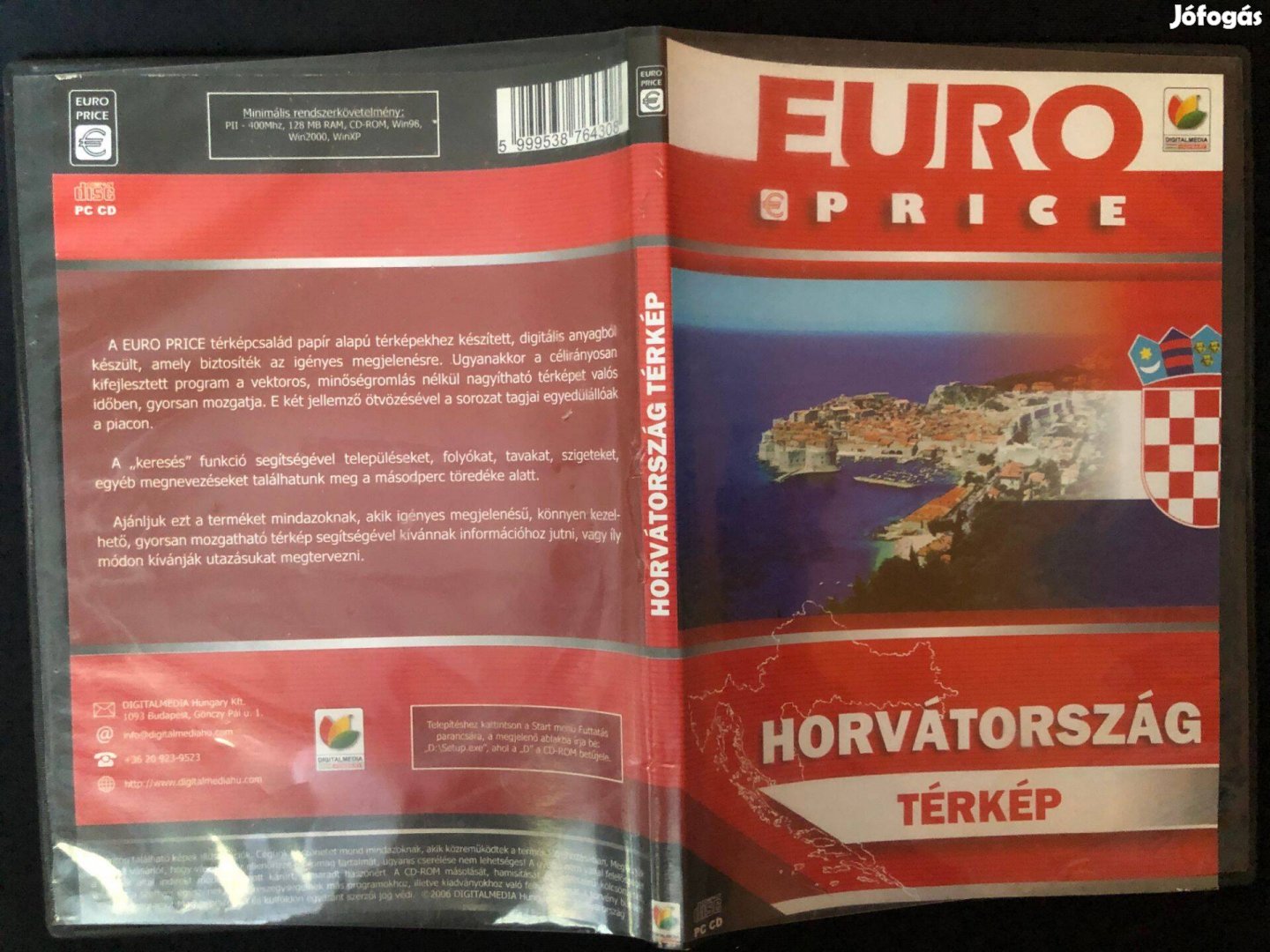 Euro Price Horvátország térkép (karcmentes) PC