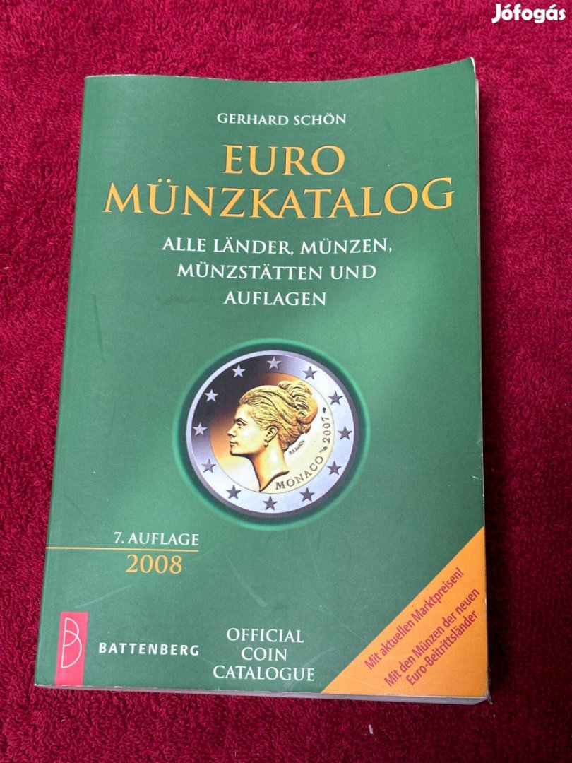 Euro érmekatalógus, könyv