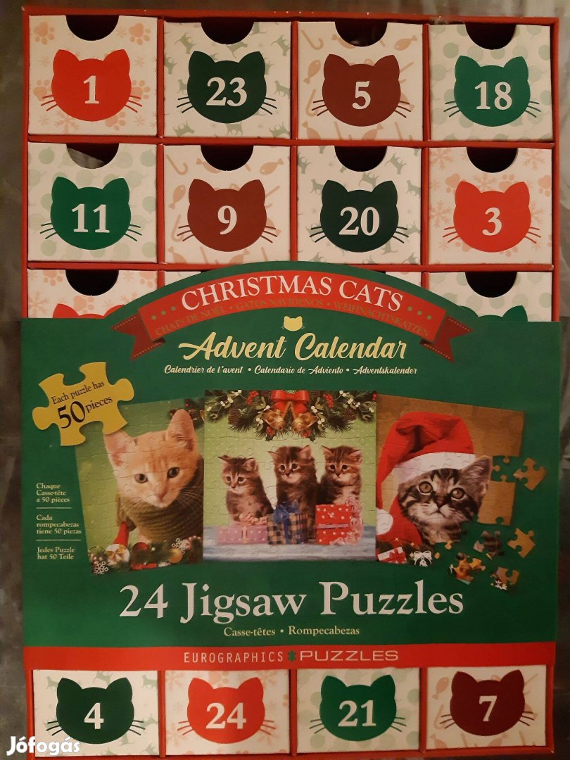 Eurographics Puzzle adventi naptár: karácsonyi kiscicák