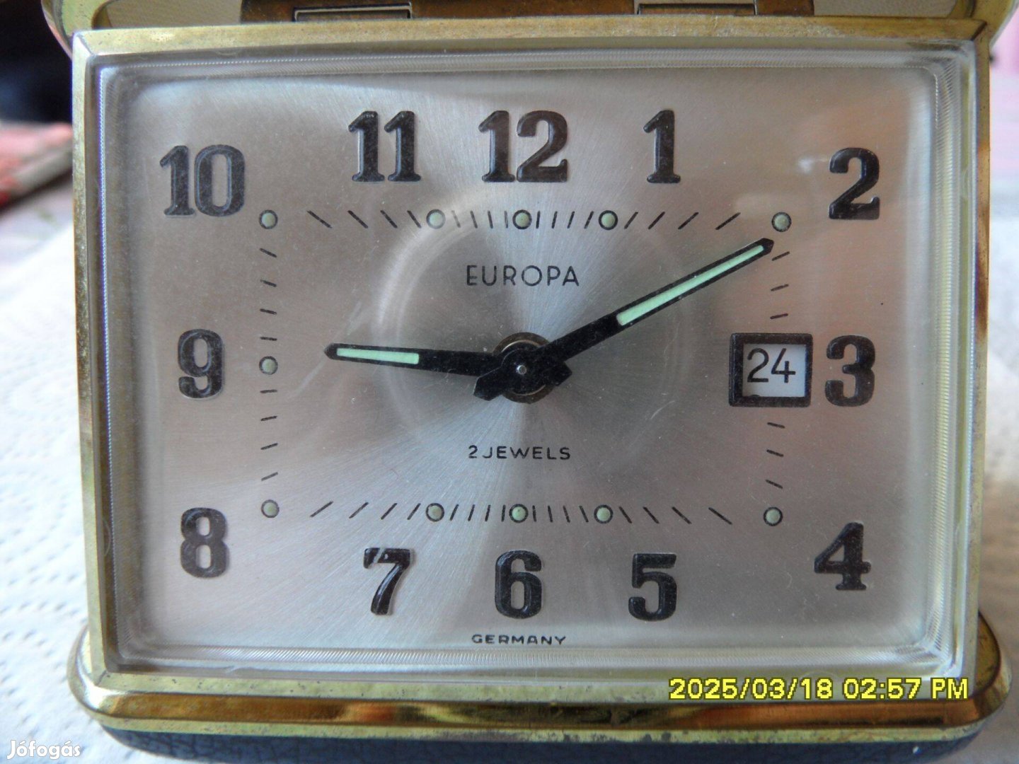 Europa 2Jewels utazó,csörgős óra