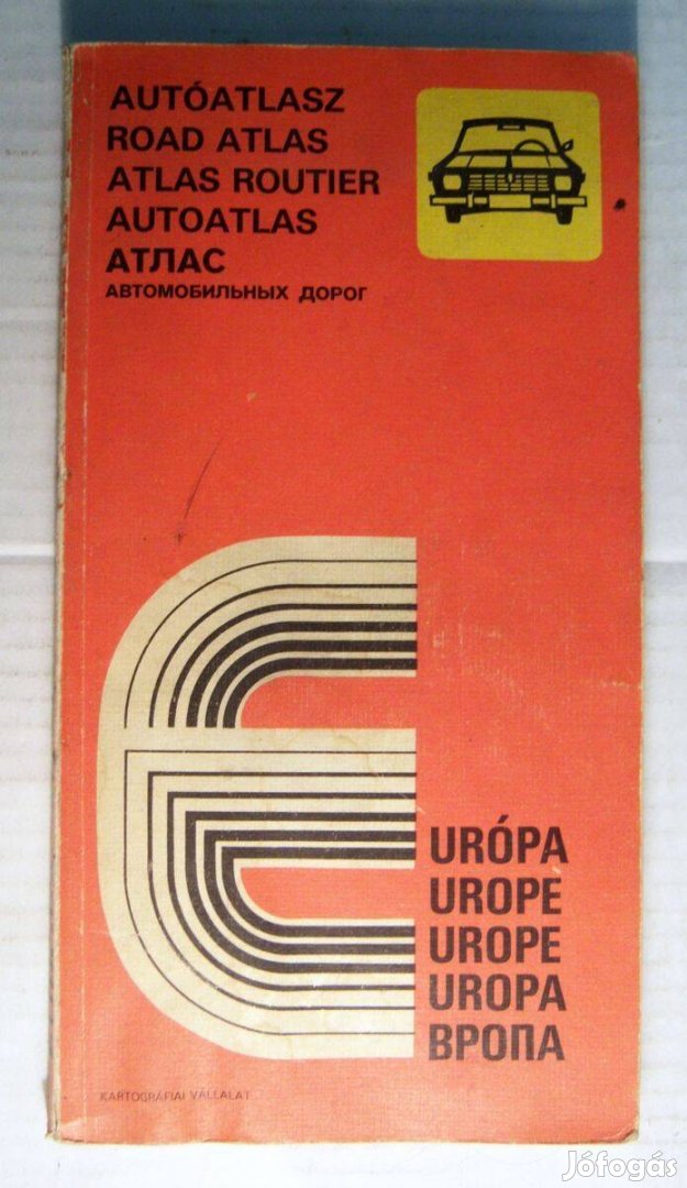 Európa Autóatlasza (1987) 12.kiadás (térkép)