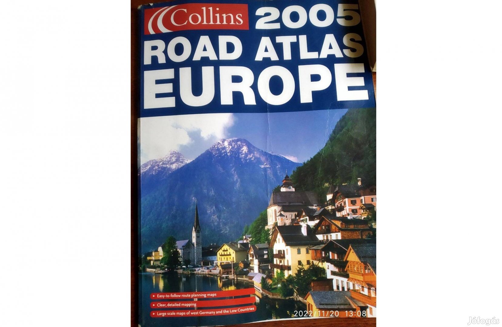 Európa autóatlasza Collins Road ATLAS Europa