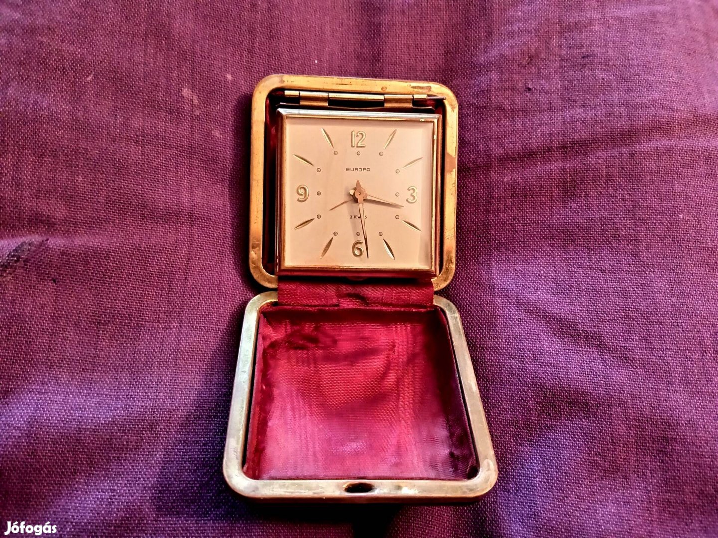 Európa német utazó ébresztő óra tokban