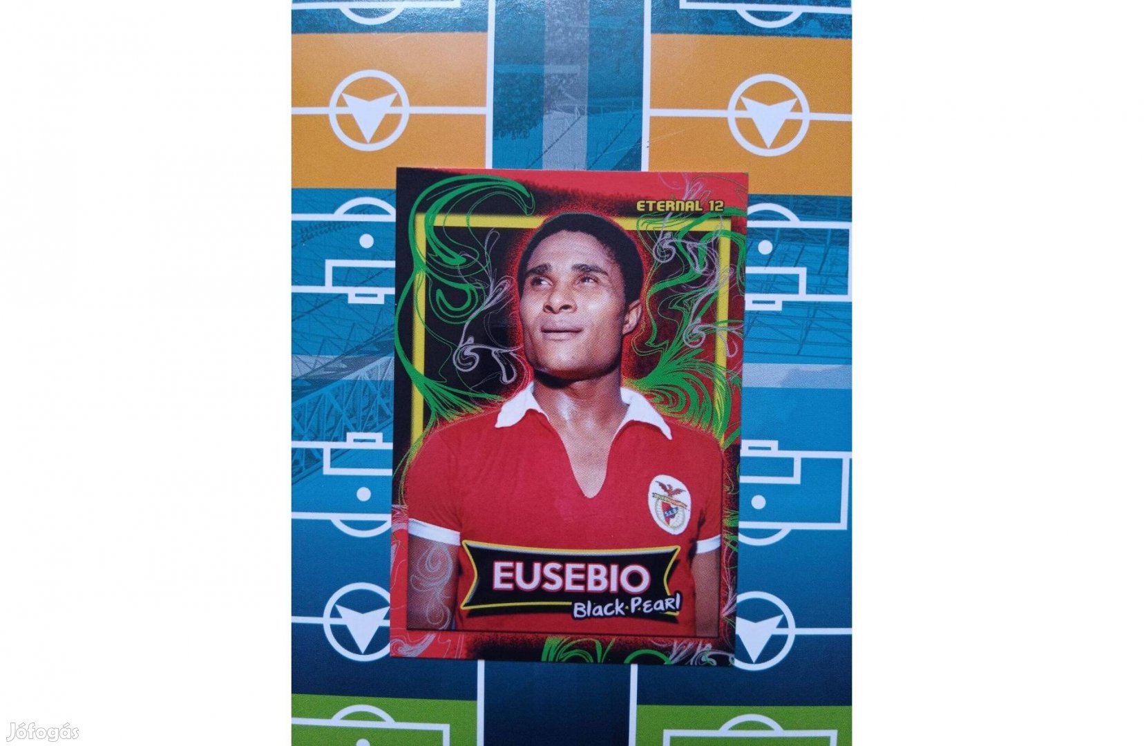 Eusébio (Benfica és Portugália) focis kártya