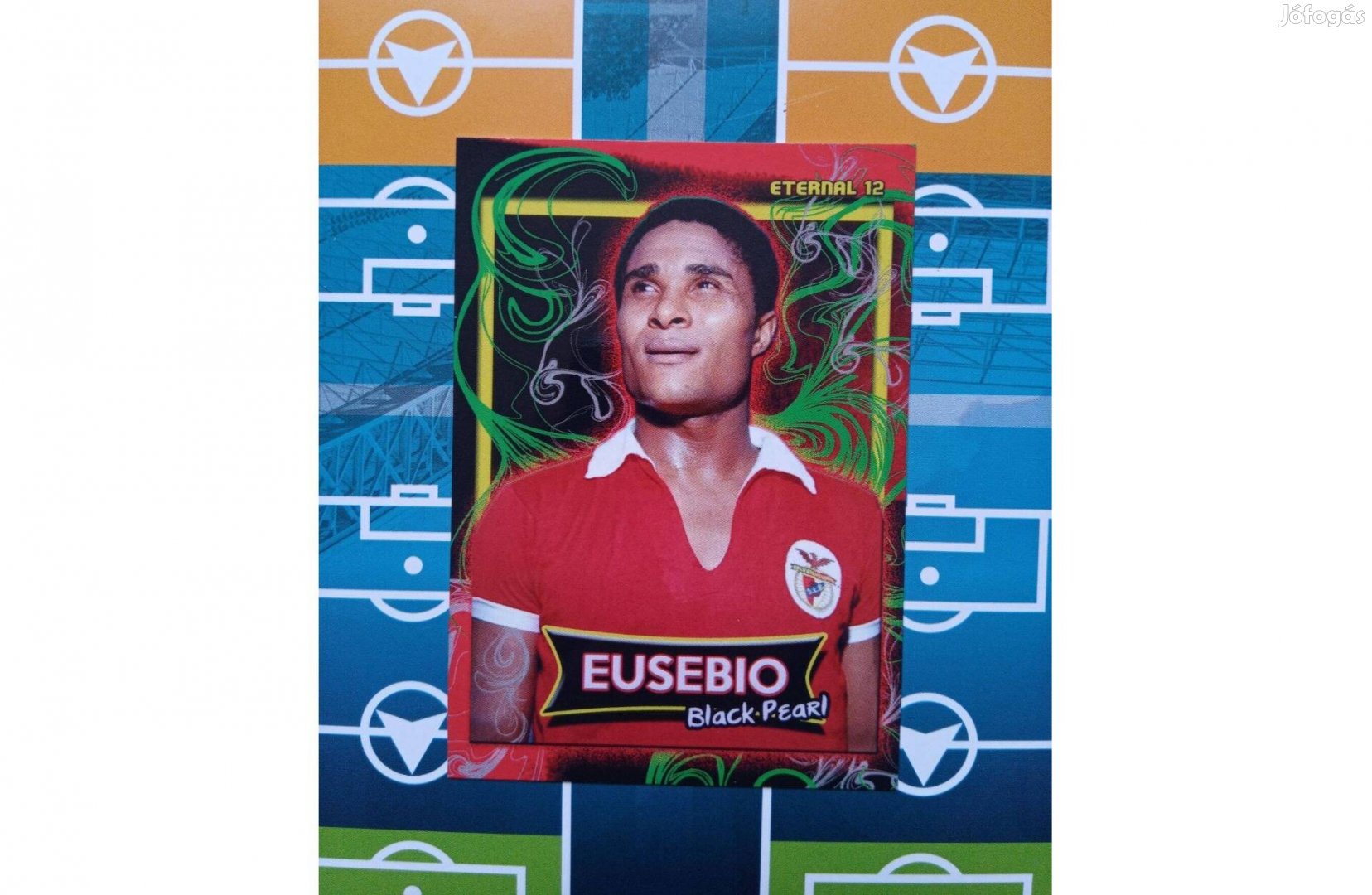 Eusébio (Benfica és Portugália) szurkolói kártya