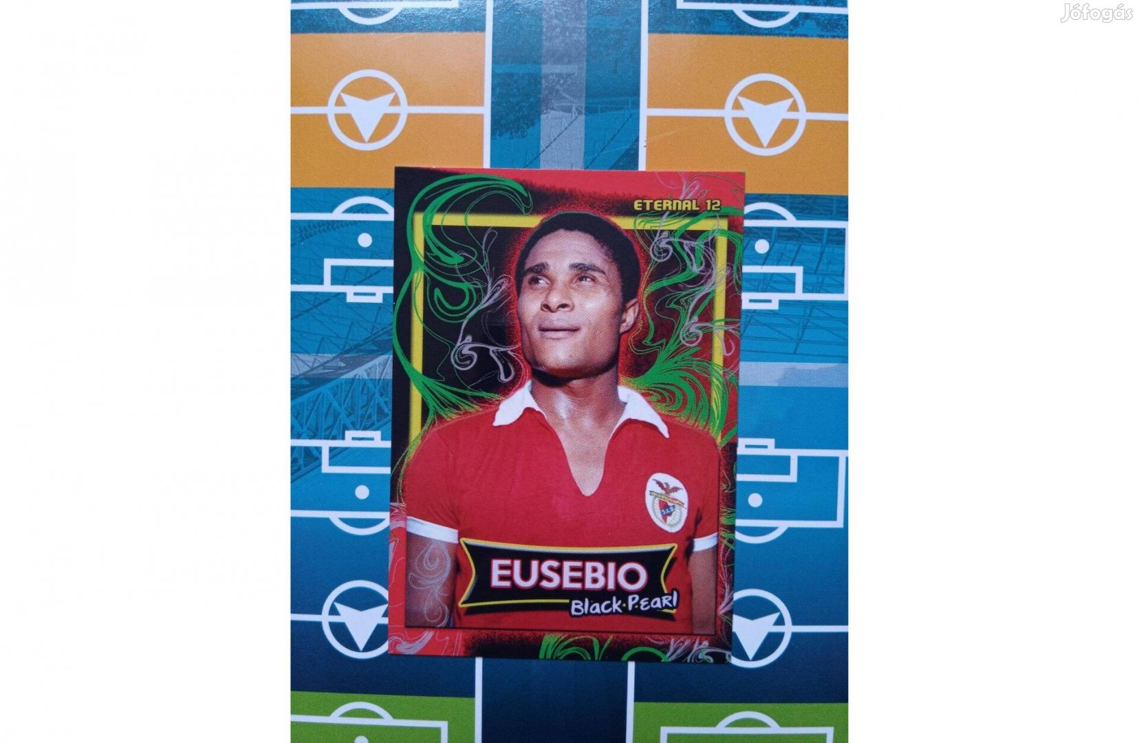 Eusébio rajongói focis kártya