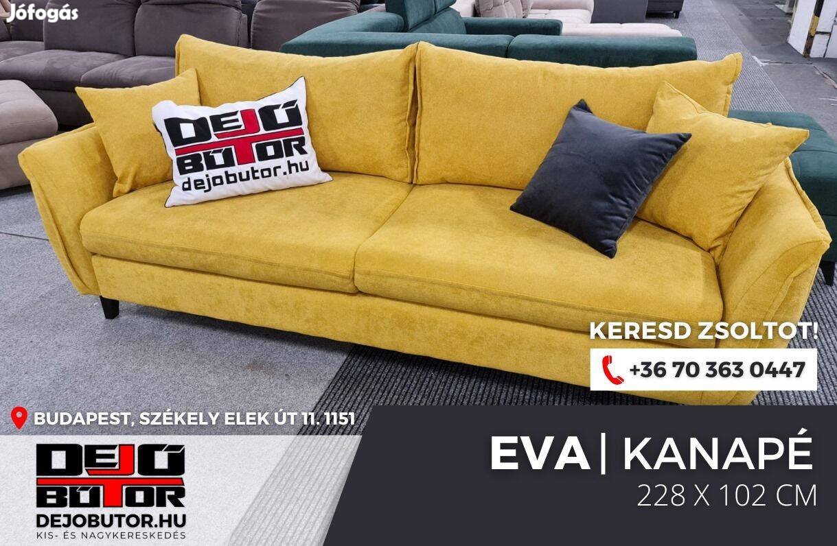 Eva krém rugós kanapé ülőgarnitúra 228x102 cm ágyazható