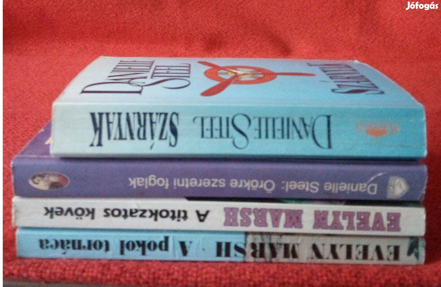 Evelyn Mars, Danielle Steel romantikus kötetei, retró könyvek