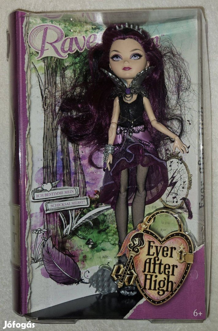 Ever After High Raven Queen baba eredeti dobozában