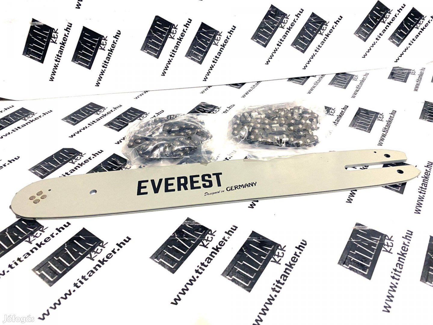 Everest Láncfűrész láncvezető+2 lánc szett 50 szem 1,3mm 3/8 Stihl MS