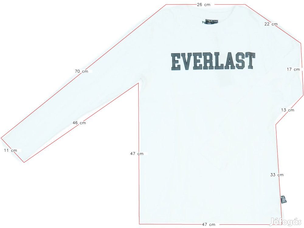 Everlast Új (címke nélküli) Fiú Hosszú ujjú felső (Méret: 170)