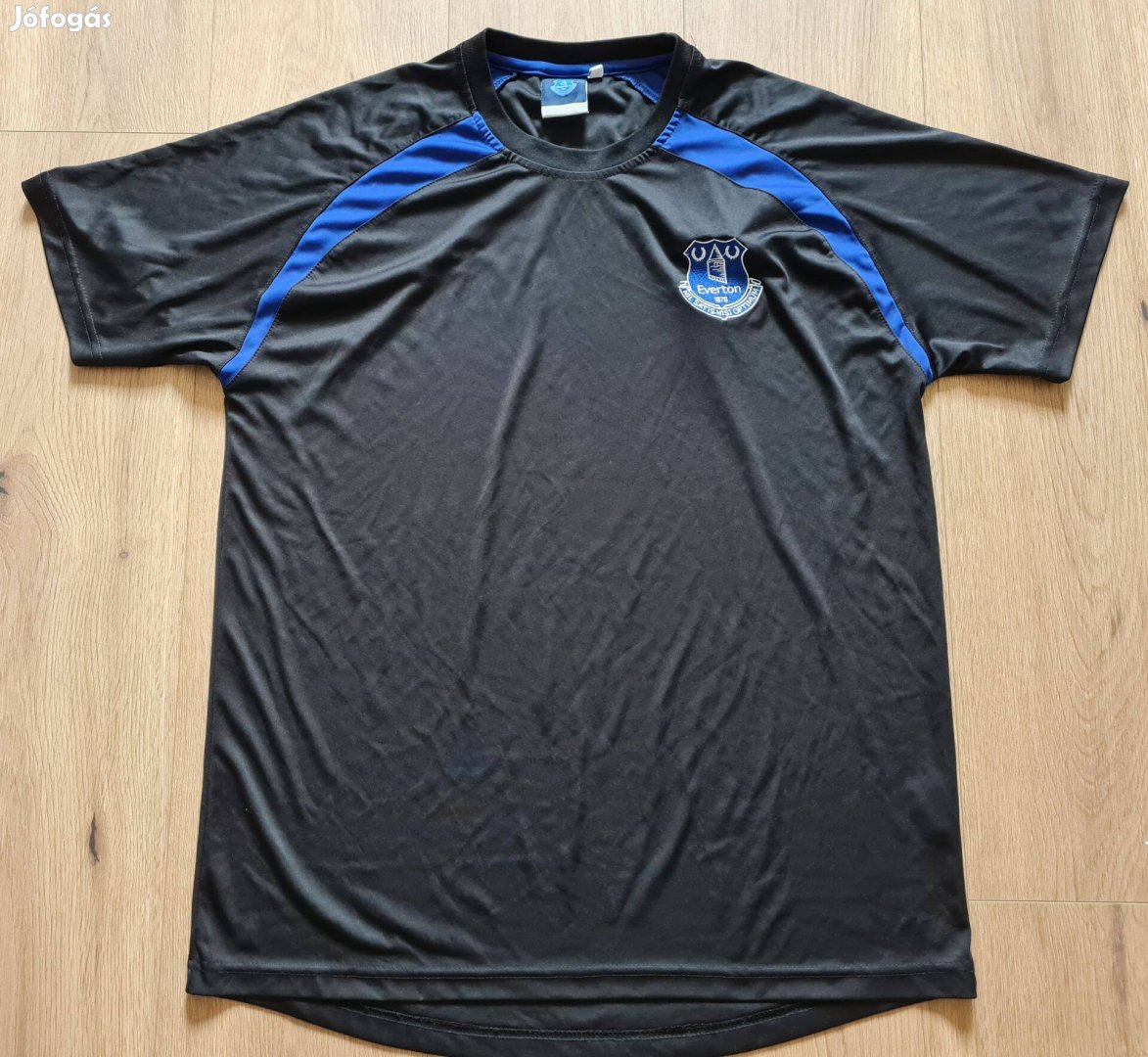 Everton fekete kék rövidujjú férfi focimez XL