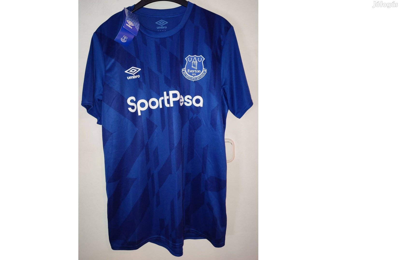 Everton kék eredeti Umbro új, címkés edzőmez (M)