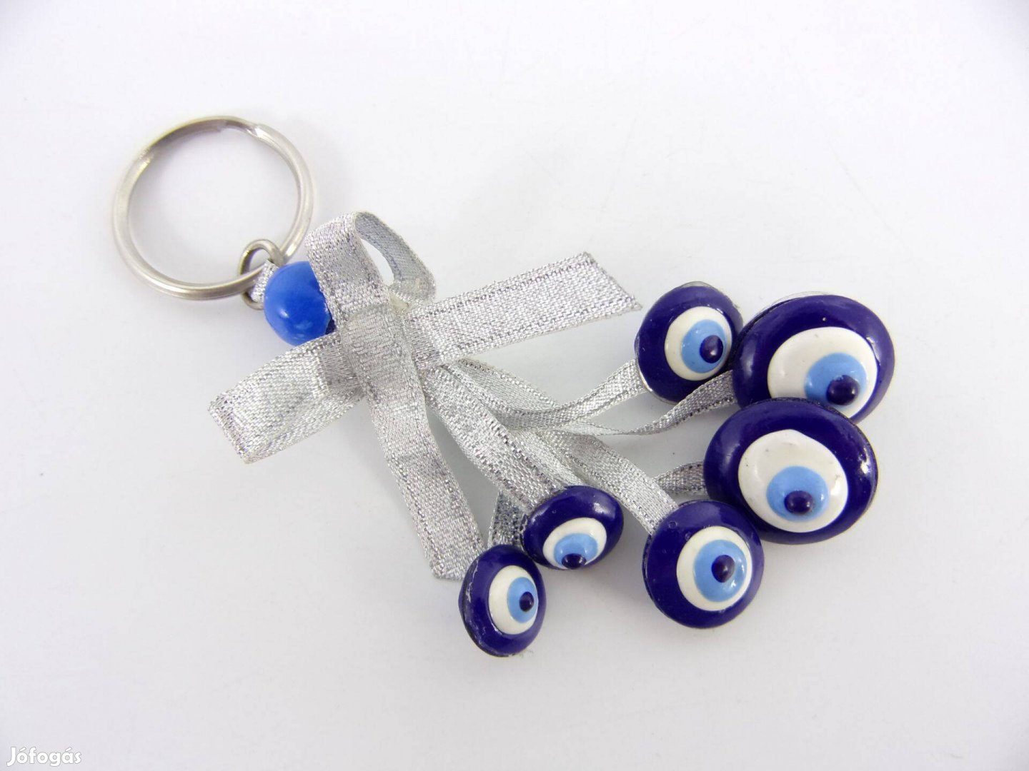 Evil Eye Greek Glass Keychain kulcstartó