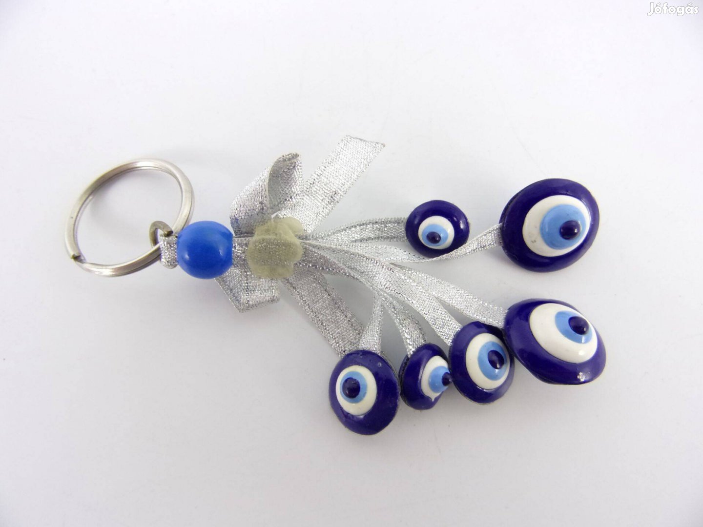 Evil Eye Greek Glass Keychain kulcstartó!