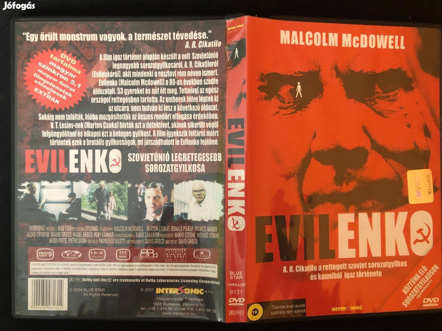 Evilenko (karcmentes, beszerezhetetlen, Malcolm Mcdowell) DVD