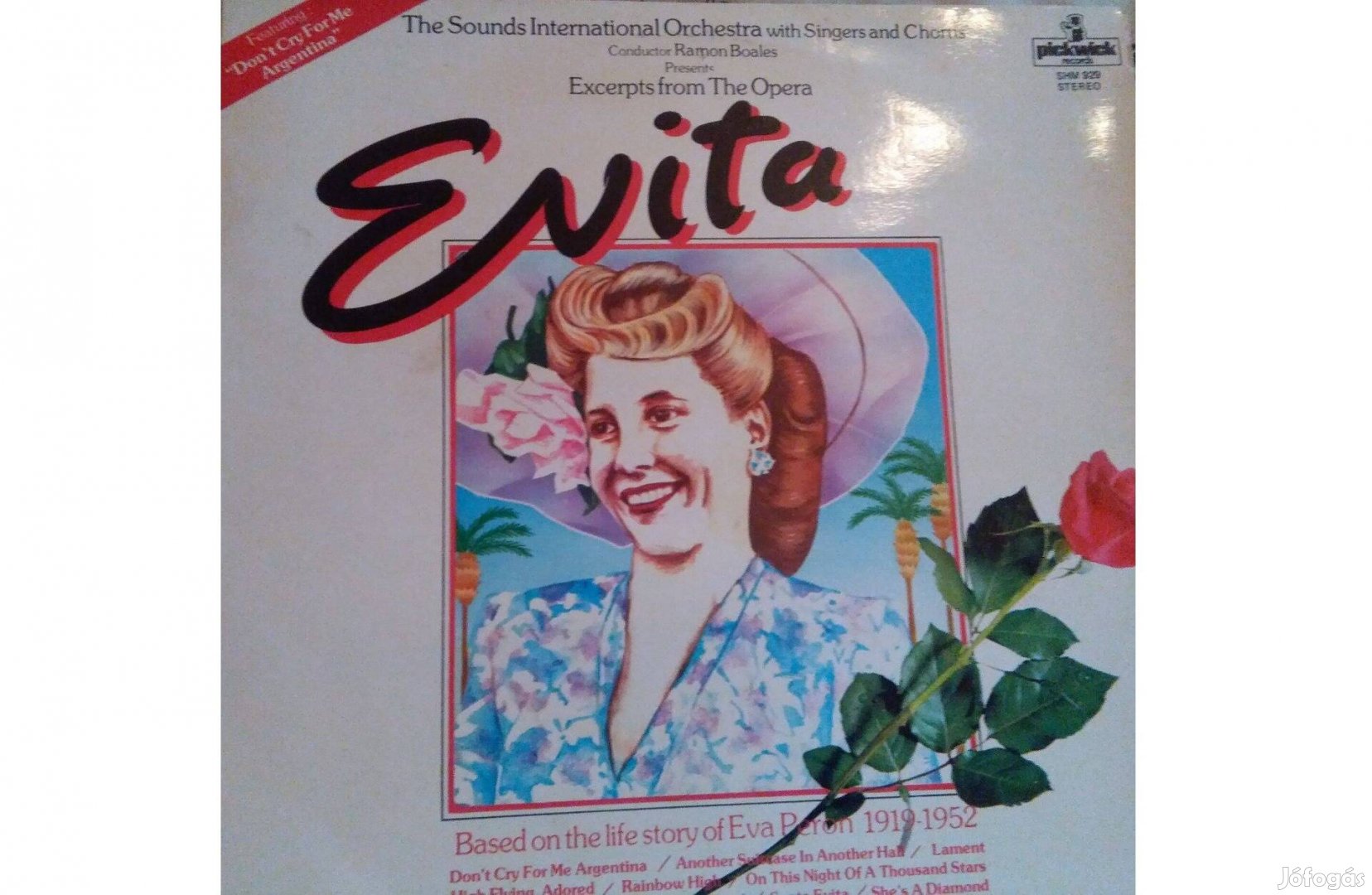 Evita filmzenék bakelit hanglemezek eladók