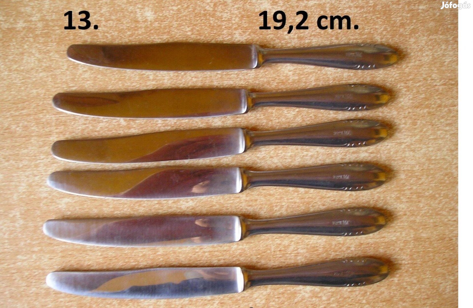 Evőeszköz: desszertkés - 6 db. együtt