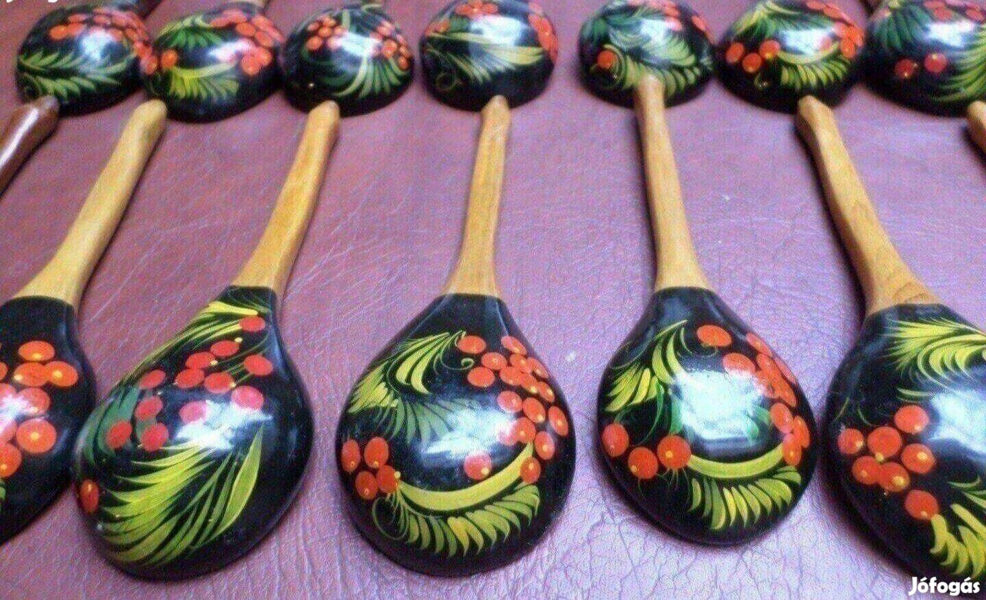 Evőeszköz készlet Új fa kanál kézműves fakanál