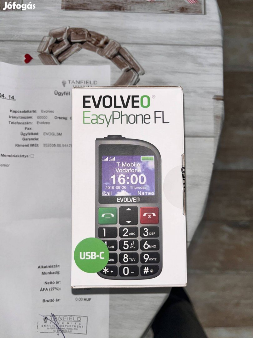 Evolveo Easyphone - időseknek való telefon eladó