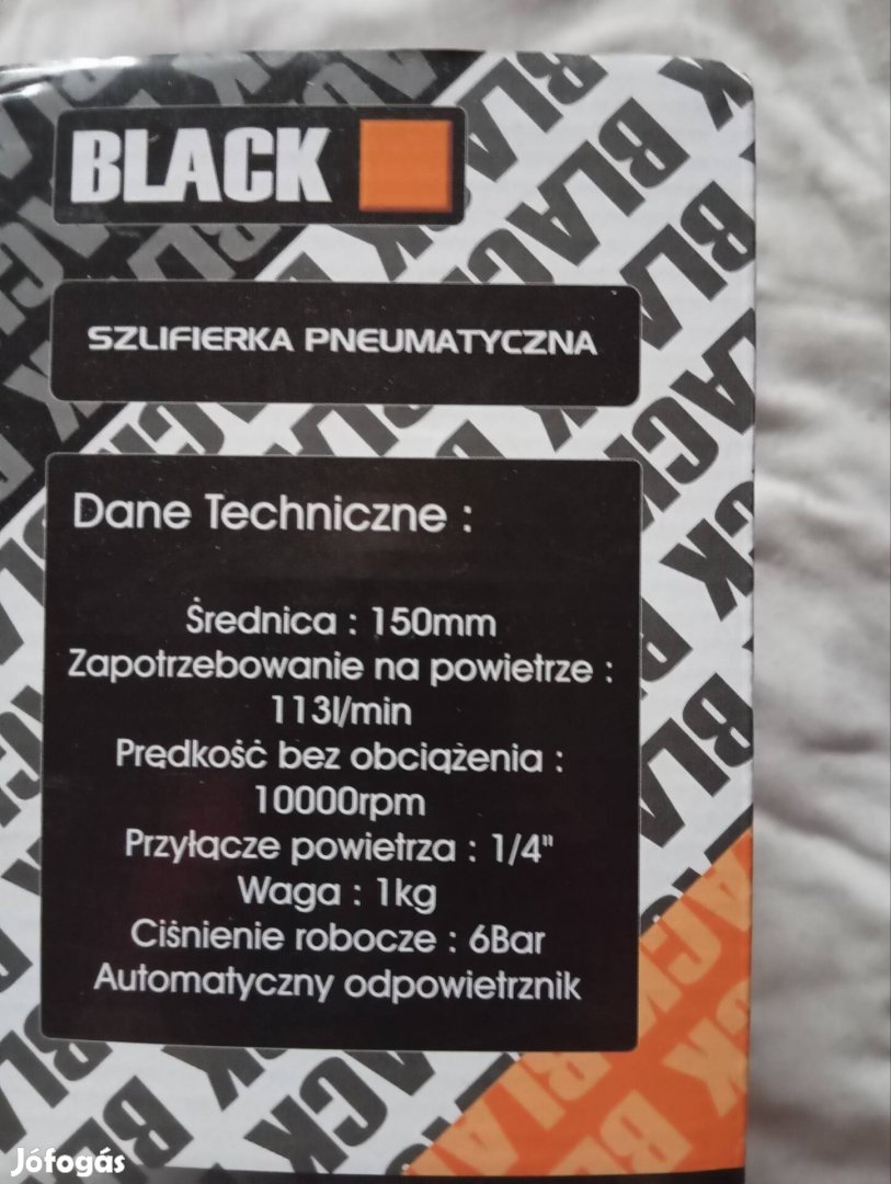 Excentrikus csiszoló gép pneumatikus 