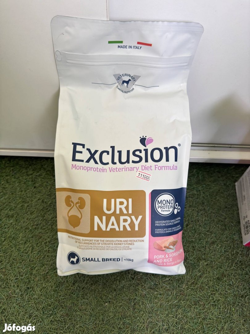 Exclusion Urinary kutyatáp