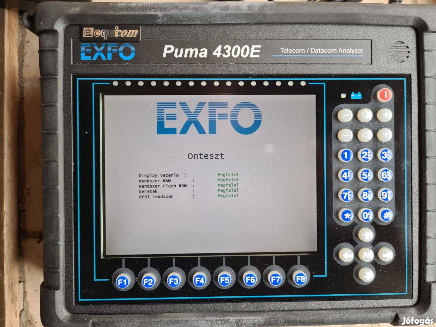 Exfo Puma 4300E Telecom / Datacom Analyser - jó állapot, önteszt OK