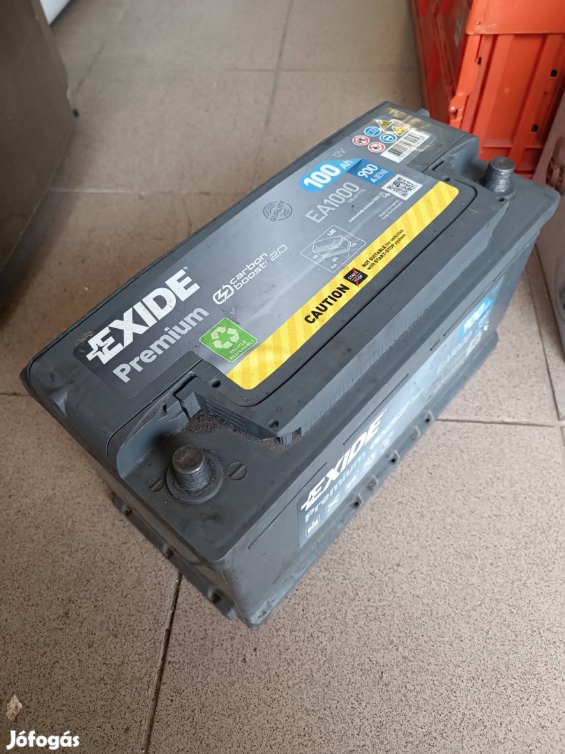 Exide 100ah 2 éves hibátlan akkumulátor 