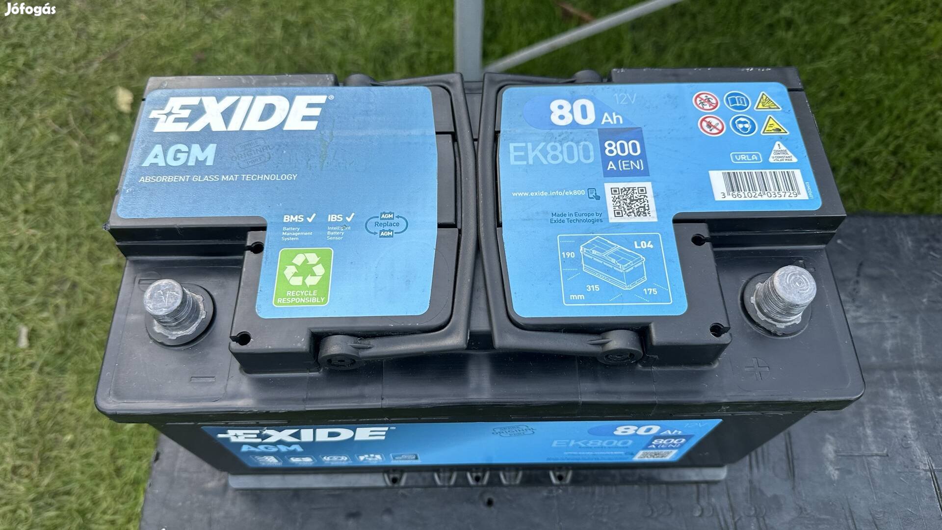 Exide 80ah akkumulátor