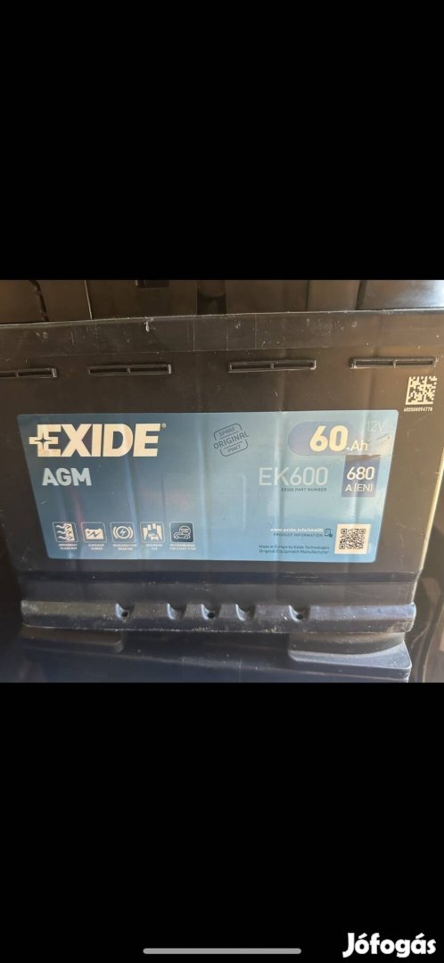 Exide EK600 agm 60ah akku új