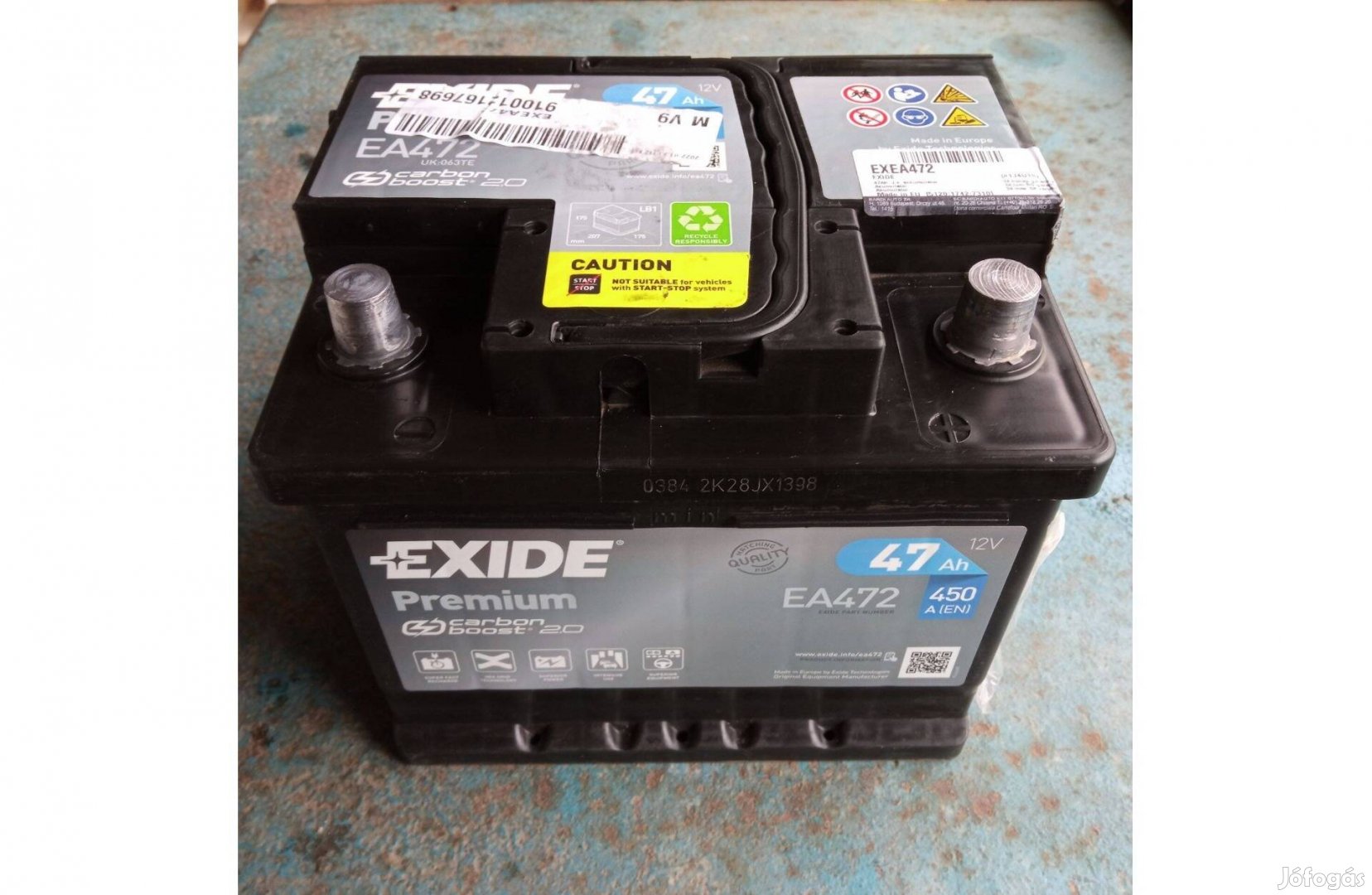 Exide Premium 12V 47Ah akkumulátor